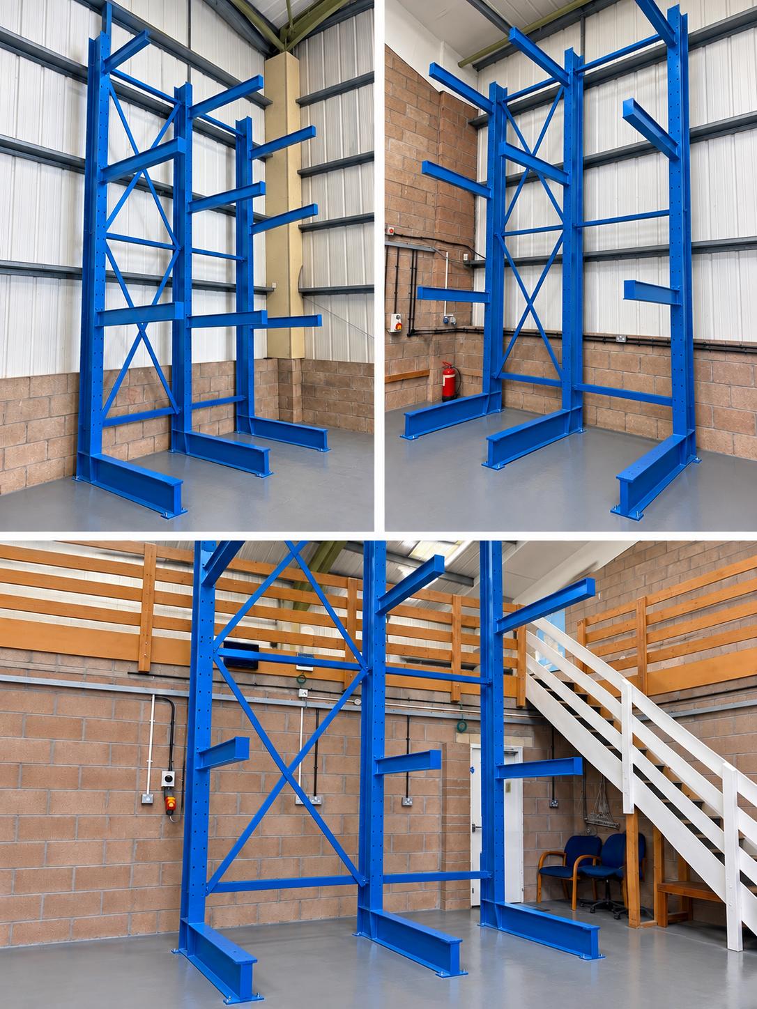 Refurbished cantilever racking relocated and reinstalled in South East England
